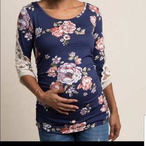 Maternity Pinkblush 3/4 Length Sleeve Top